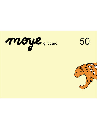 Tarjetas de regalo Moye Design