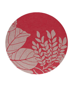 Moye Linen Damask Tutti Le Foglie Charger Plate3
