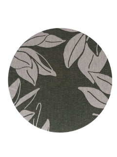 Moye Linen Damask Tutti Le Foglie Charger Plate5