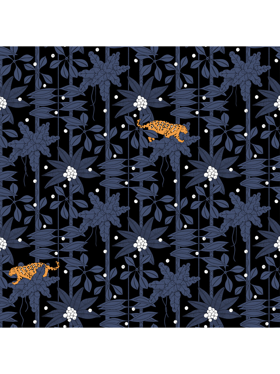 Muestras de papel tapiz de jaguar